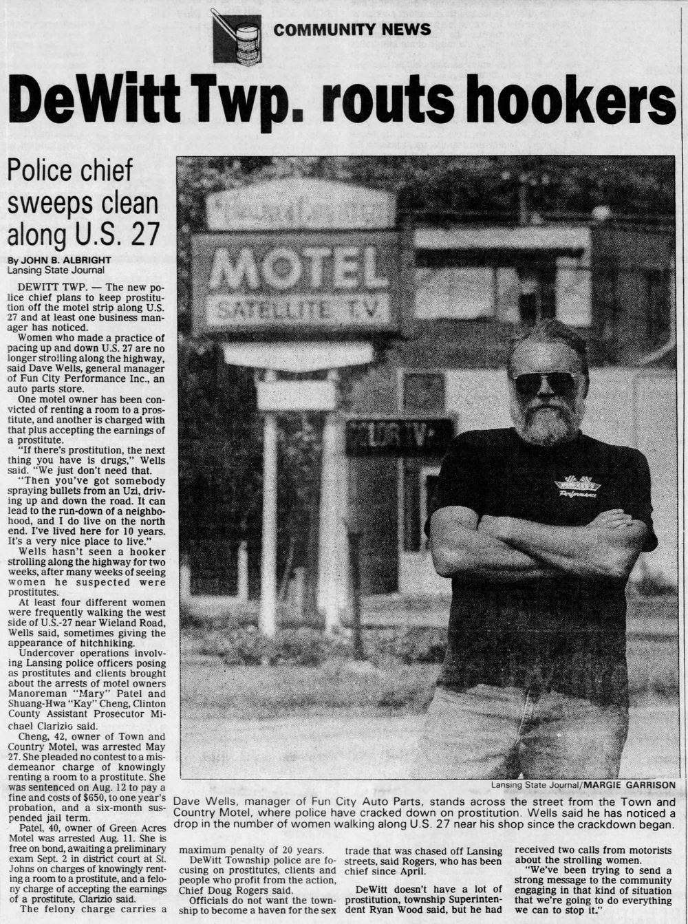 Town & Country Motel (Town and Country Motel) - Aug 25 1993 Article On Prostitution (newer photo)